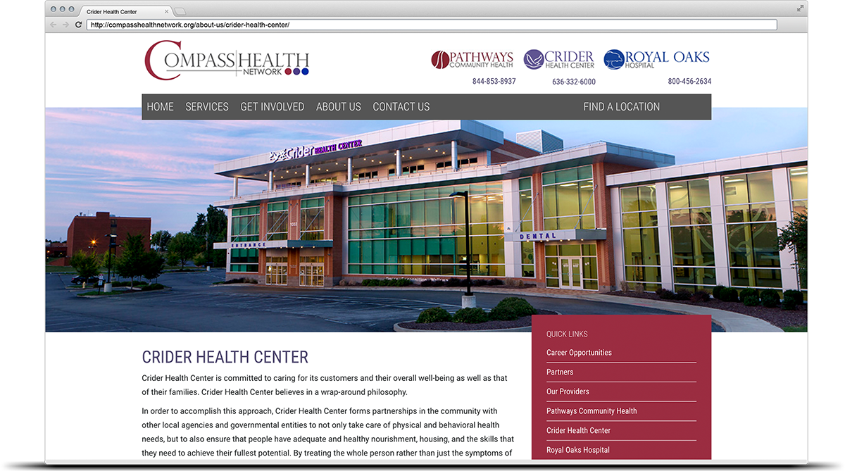 healthcare website design