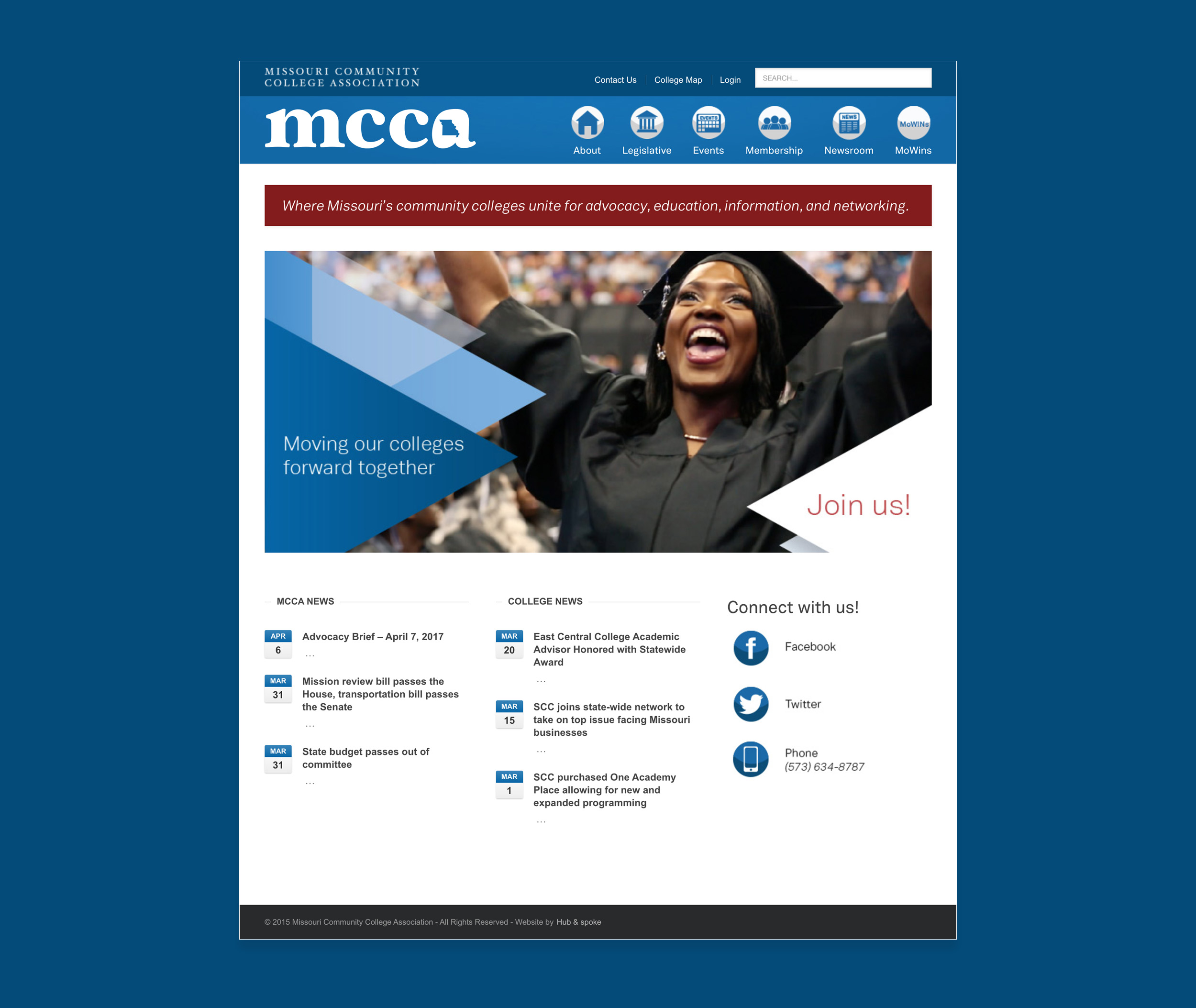 website design for college association